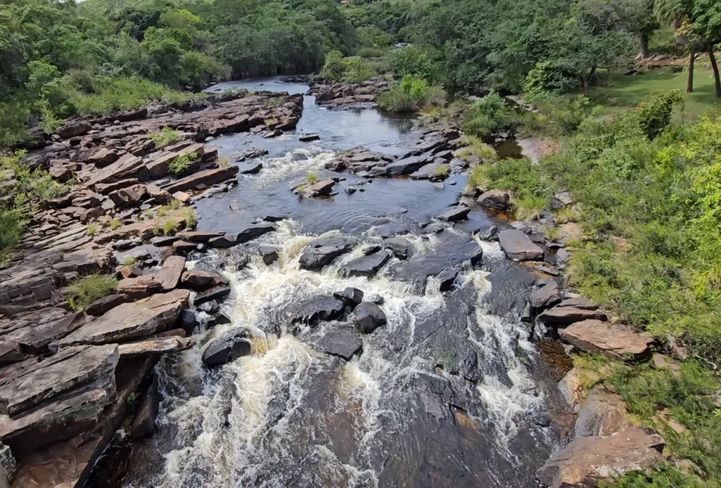 Corredeiras do rio na Serra do Cipó, Minas Gerais